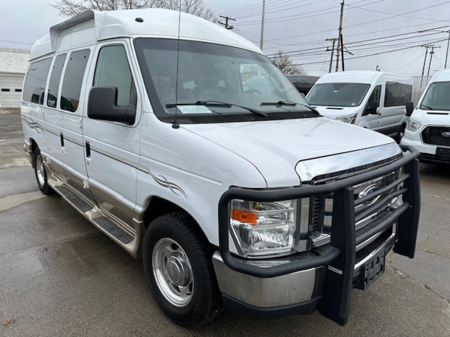 2017 White Ford E Series Van Tuscany Conversion with an 5.4 V8 engine, Automatic transmission, located at 3200 1st Avenue North, Billings, MT, 59101, (406) 245-9055, 45.779270, -108.510742 - Low Mileage, Handicap Accessible Custom Hi-Roof Van. Passenger Side Power Lift with Cargo Doors, 5.4 V8, Running Boards, Designed By Mobility Of Denver and Only 81,000 Miles. CarFax Dealer. Auto Brokers of Montana/AA&A Auto Rental/Fox Car Rental Billings - Photo#5